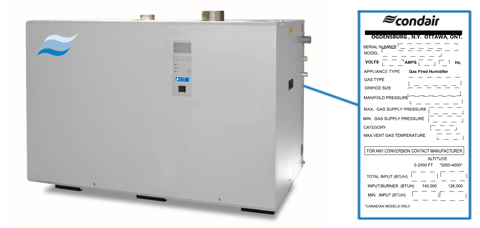 Condair GSTC Series | Humidifier Parts — Condair Parts US