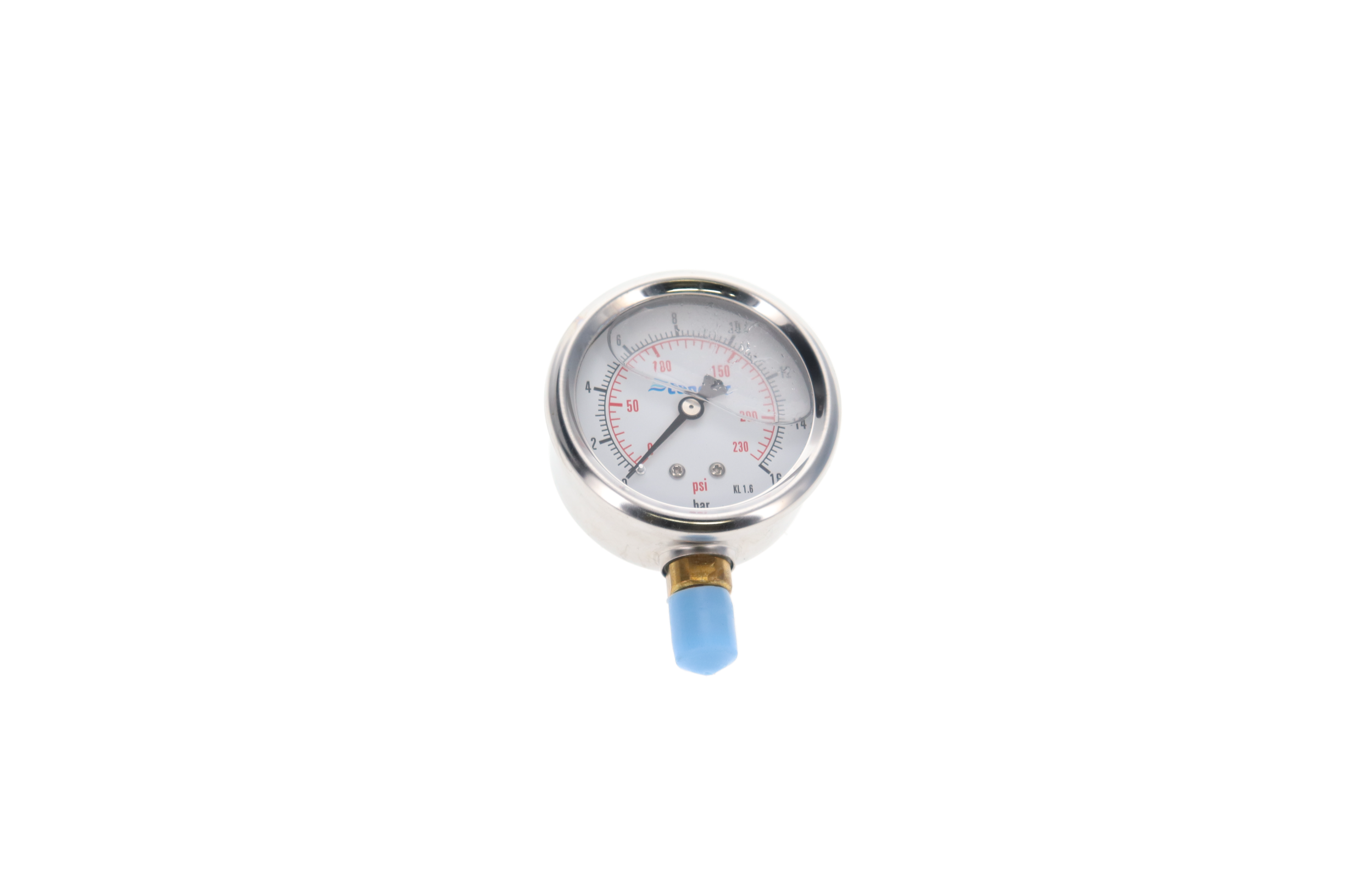 Pressure gauge, 2-1/2", 0-230 psi